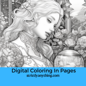 digital coloring pages as a hobby strictly anything